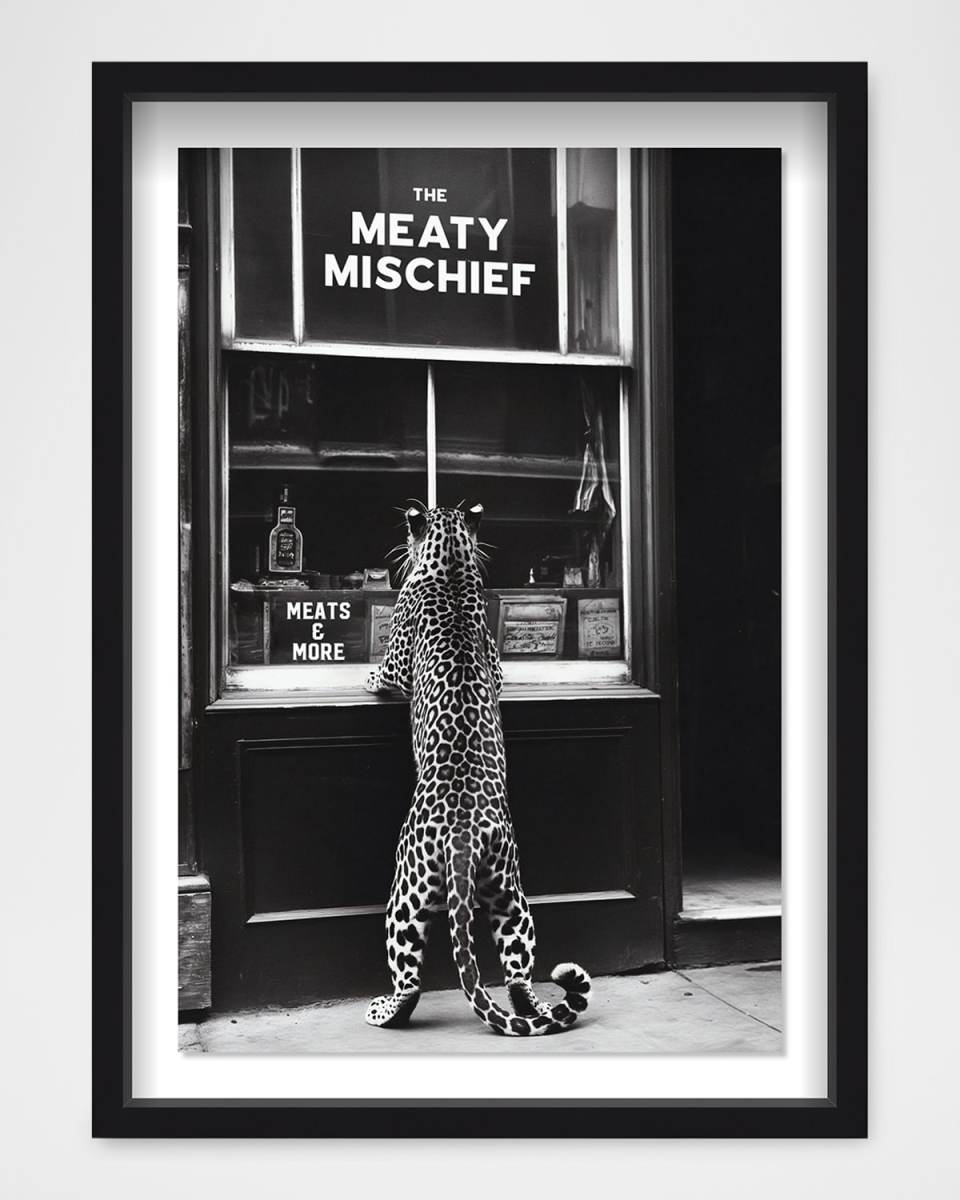 "Meaty Mischief" Framed Wall Art Print